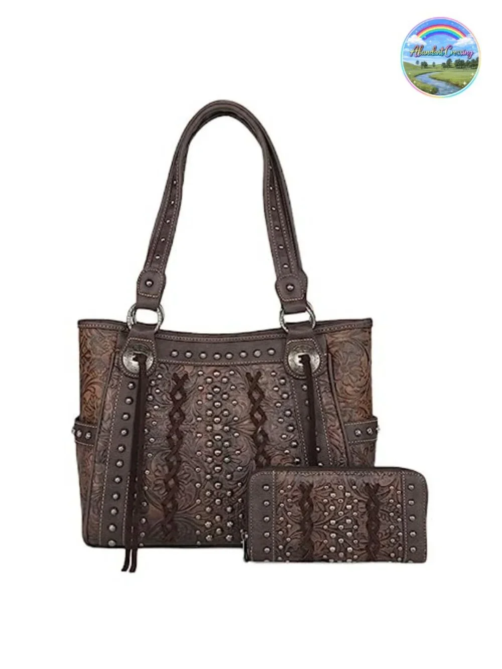 PU Leather Tote Bag Sugar Skull Western Hobo Shoulder Bag